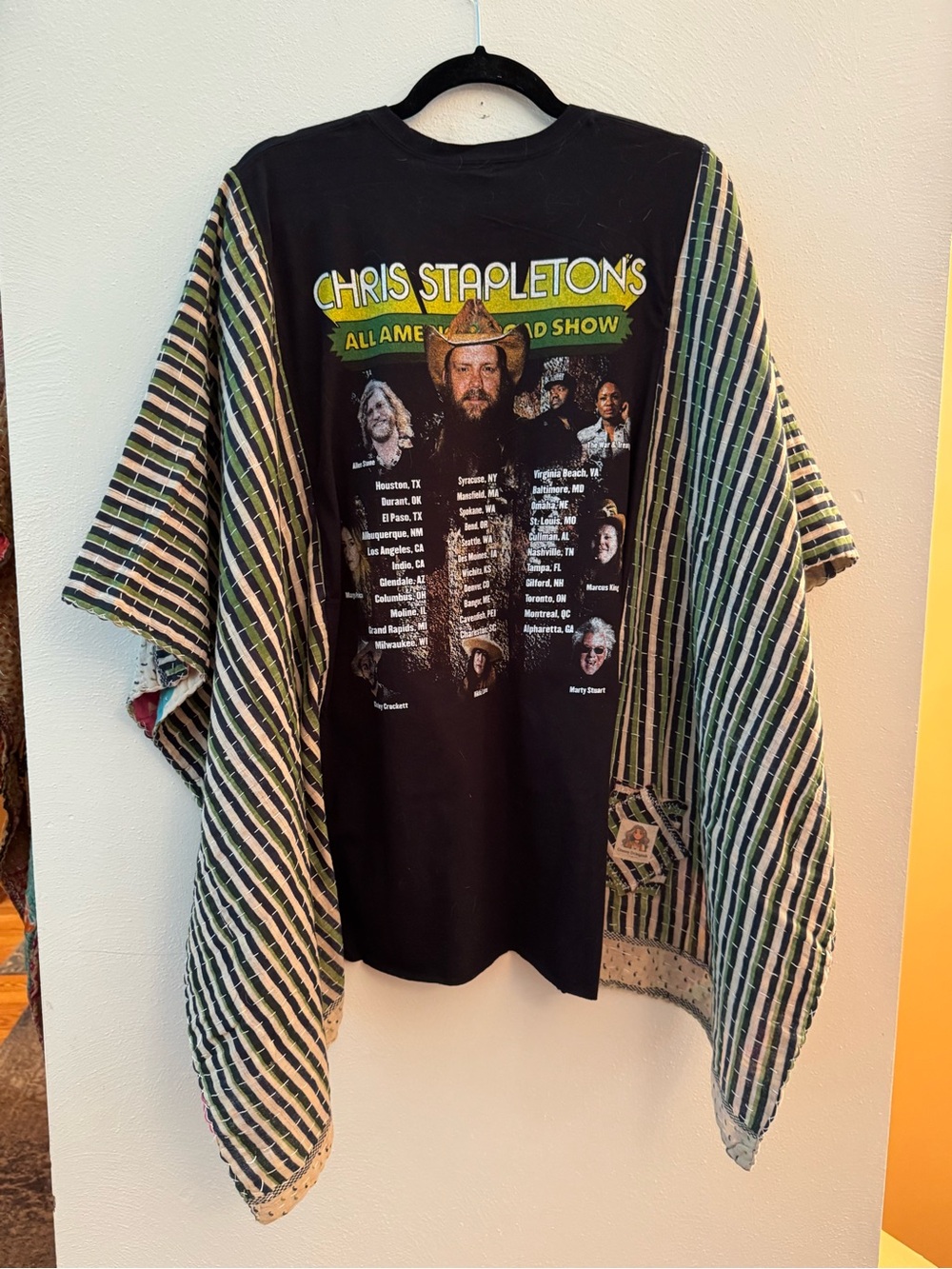 CHRIS STAPLETON Oversized Poncho-Style Top  Handmade OOAK Boho - Picture 8 of 9